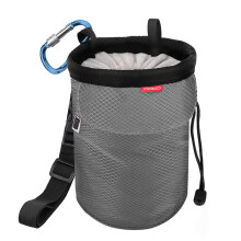 MoKo Rock Climbing Chalk Bag, Bouldering Chalk Bag Bucket, Grey