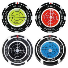 4 Pcs Golf Ball Markers for Putting Green, Essential Golf Accessories with Bubble Level, Professional Golf Markers for Improved Putting Accuracy on Gr
