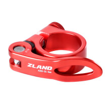 TRIWONDER Bike Seat Post Clamp 28.6mm, 31.8mm, 34.9mm Quick Release Seatpost Tube Clamp for MTB Road Casual Bike (Red, 28.6mm)