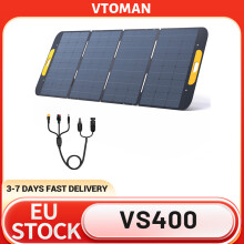 VTOMAN VS400 zonnepaneel 400W, opvouwbaar, 23% efficiëntie, IP67 waterdicht, voor draagbare krachtcentrales
