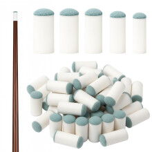 YTLSDHF 50 Pcs Pool Cue Tips, 9/10/11/12/13mm Slip on Pool Stick Tips, Replacement Set with 5 Sizes, Durable Pool Cue Accessories for Game Performance