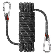 NorthPada Practice Rope with Hook 10mm x 10m Reflective Black