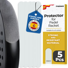 Palbea Transparent Padel Racquet Protector - Pack of 5 pieces.