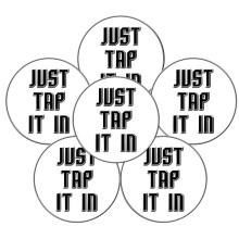 FINGER TEN Golf Ball Markers for Putting Green 6 Pack(Just White)