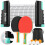 KIKILIVE Table Tennis Set, Ping Pong Set, 2 Rackets, Retractable Net 1