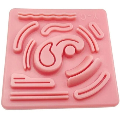 3D Silicone Skin Suture Training Model,Reusable Suture Practice Pad for Students, Nurses, and Surgeons