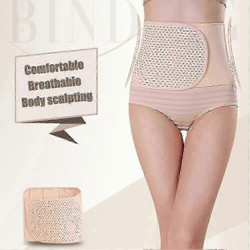 Breathable Elastic Postpartum Support Belt Band - Adjustable Abdominal Binder for Post Pregnancy Postnatal After Birth 1