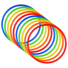 Abaodam Agility Rings 10 Pack Soccer Training Equipmen, 12 Inch
