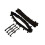 Hedgehog Wheel Sleeves/Covers - 10" for Push/Pull Trolleys, Black 3