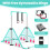 DOBESTS Folding Gymnastics Bar, Adjustable Height Kip Horizontal Bar 5