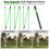 Rhino Valley Golf Alignment Sticks 3 Pack, Swing Trainer Training Aid 2