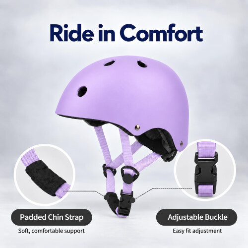 Skateboard Helmet (Lilac, XS) 1