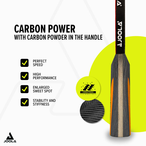 JOOLA Table Tennis Bats, Carbon Control,Professional Ping Pong Racket 1