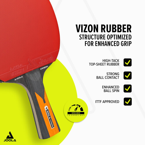 JOOLA Table Tennis Bats, Carbon Control,Professional Ping Pong Racket 2