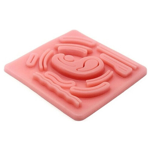 3D Silicone Skin Suture Training Model,Reusable Suture Practice Pad for Students, Nurses, and Surgeons 1