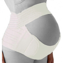 (S, white) Abdomen Support Maternity Belly Band for Pregnancy | Waist Comfort Belt for Expecting Mothers