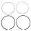 Kit de Anillos de Pistón de Motor 89018219 para  H3 3.7L 2006-2010 6