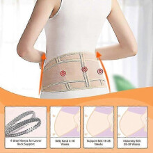 Two-in-one maternity belt with built-in keel, wearable during postpartum exercise