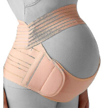 (2XL, beige) Pregnant Women Belts Maternity Belly Belt Waist Care Abdomen Support Belly Band Back Brace Protector Pregnant Maternity Clothes