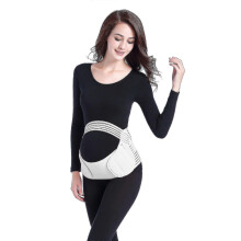 (M, White) Pregnancy Support Belt 3 In 1 Maternity Belt Soft Stretchable Breathable Material For Pregnancy