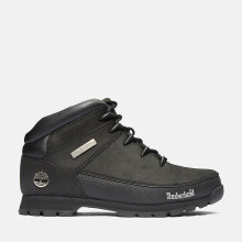 (UK 7) Timberland Mens Euro Sprint Mid Lace Up Boots Black Leather
