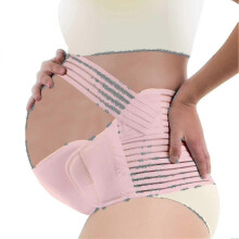 (M, pink) Pregnancy Support Belt Maternity Belt Soft Stretchable Breathable Pregnancy Belly Lifting Support-CE