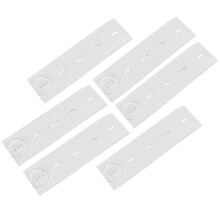 Adjustable Maternity Belt Extension Buckle Elastic Waistband Button White