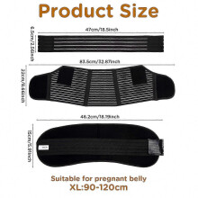 Pregnancy Support Belt, Black for Pregnancy, Labor Prep, Delivery, and Back Support