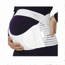 Pregnancy Maternity Support Belt 1 Piece, White Back Belly Belt