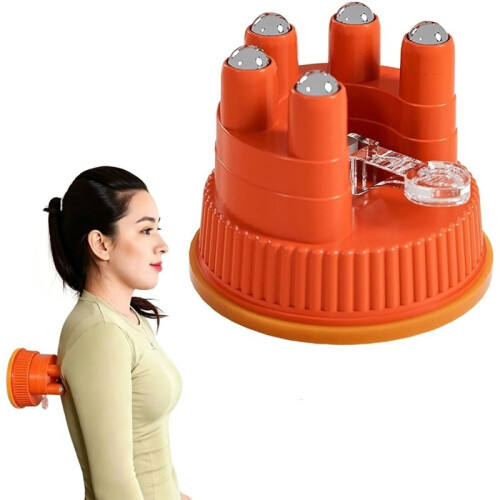 Wall Mounted Back & Lumbar Massager with Multi  Rollers and Suction Cup Design,Spinal Alignment Tool 2