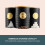 Cooks Professional Cooks Professional 3 Piece Kitchen Storage Set with Bamboo Lids | Black / Gold 3