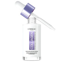 L'Oreal Paris Collagen Moisture Filler Moisture Bounce Face Serum, Radiant, Hydrated Skin, Includes Sample