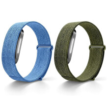 2er-Pack Nylon-Schlaufenarmband für Hume Band 2.0, Weiches, Atmungsaktives Sport-Ersatzarmband