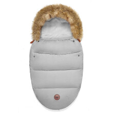 (Grey) Baby Stroller Footmuff Winter Thick Warm Sleeping Bag Newborn Anti-Kick Universal Cold Weather