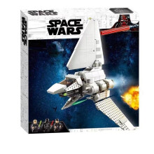 (white) Star Wars Millennium Falcon Building Blocks Set - Imperial Spaceship Model Kit