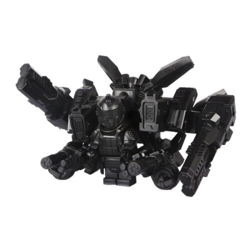 (Black) Subway Stalker Level 7 Armor Suit Peace Third-Party Building Block Minifigure Toy