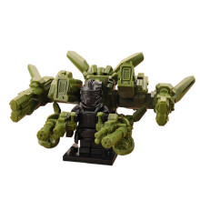 (Green) Subway Stalker Level 7 Armor Suit Peace Third-Party Building Block Minifigure Toy