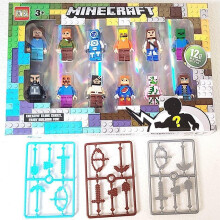 (2) Avengers Minifigures Building Blocks Set, Small Particle Assemble Bricks with Weapons, Kids Toy