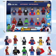 (7) Avengers Minifigures Building Blocks Set, Small Particle Assemble Bricks with Weapons, Kids Toy