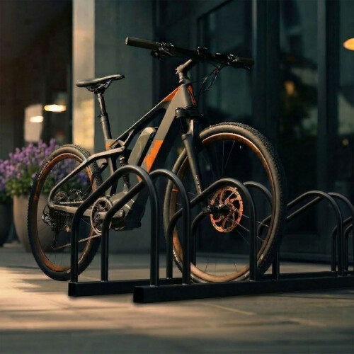 Cykelstativ, gulv- eller vægmontering – stål, op til 65 mm dæk