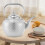 2L Stainless Steel Teapot, Hammered Tea Kettle with Filter 5