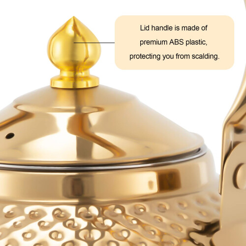 Stainless Steel Teapot 2L, Tea Kettle with Removable Infuser