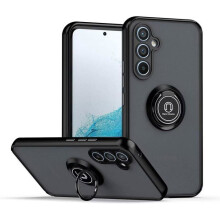 Coque avec anneau TECHTA pour Samsung Galaxy A16 / A17 / A26 – TPU souple – Noir