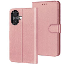 Étui Portefeuille - TECHTA - pour iPhone 18/17 - Pochette Fermeture Magnétique Cuir PU - Rose