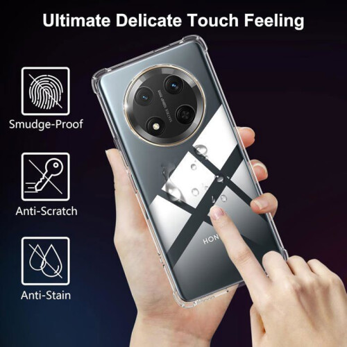 Coque pour Honor Magic 7 Lite Transparent TPU Silicone Coins renforcés 1