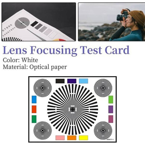 Lens Focus and Resolute Test Chart,A Professional Tool Designed for Calibrating Focus Accuracy,Evaluate Image Quality. 1