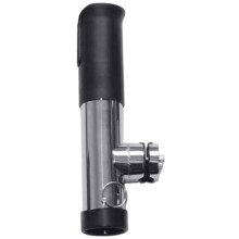 Steel Fishing Rod Holder,Adjustable, Multi Functional Rod Holder for Boat Railings, Kayaks, and Canoes Black
