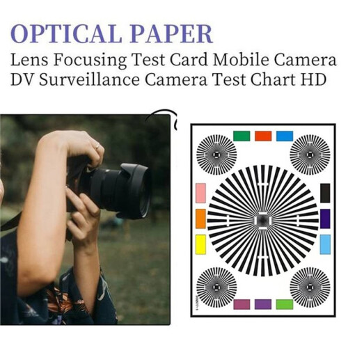 Lens Focus and Resolute Test Chart,A Professional Tool Designed for Calibrating Focus Accuracy,Evaluate Image Quality. 2