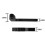 For  XMAX300 X-MAX300 XMAX X-MAX 300 18-25 Motorcycle Adjustable Steering Damper Stabilizer Bracket Mounting Kit 6