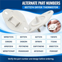 8577274 WP8577274 Clothes Dryer Exhaust Thermistor 4pcs Approx. 11.9 KΩ At 70F Sends Temperature Feedback